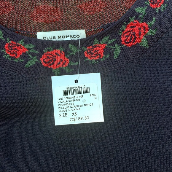 ✨NWT✨Club Monaco Vimala Jacquard Sweater - Picture 8 of 9